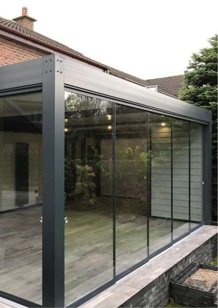 Contemporary glazing and frame system shown in the VS Group profile