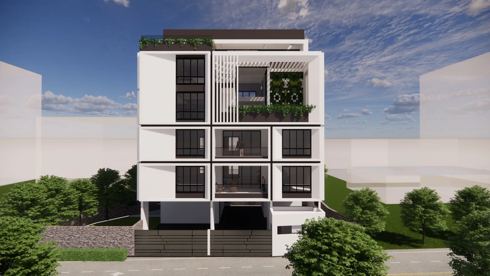 Rendering of the Lazimpat residential apartment project