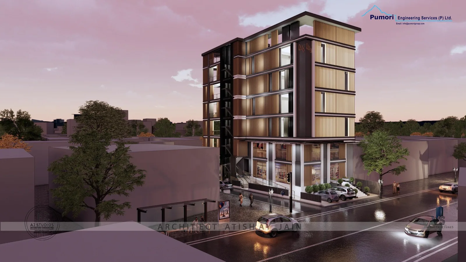 Rendering of the Tripureshwor commercial complex